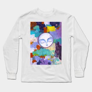 Abstract Moon Long Sleeve T-Shirt